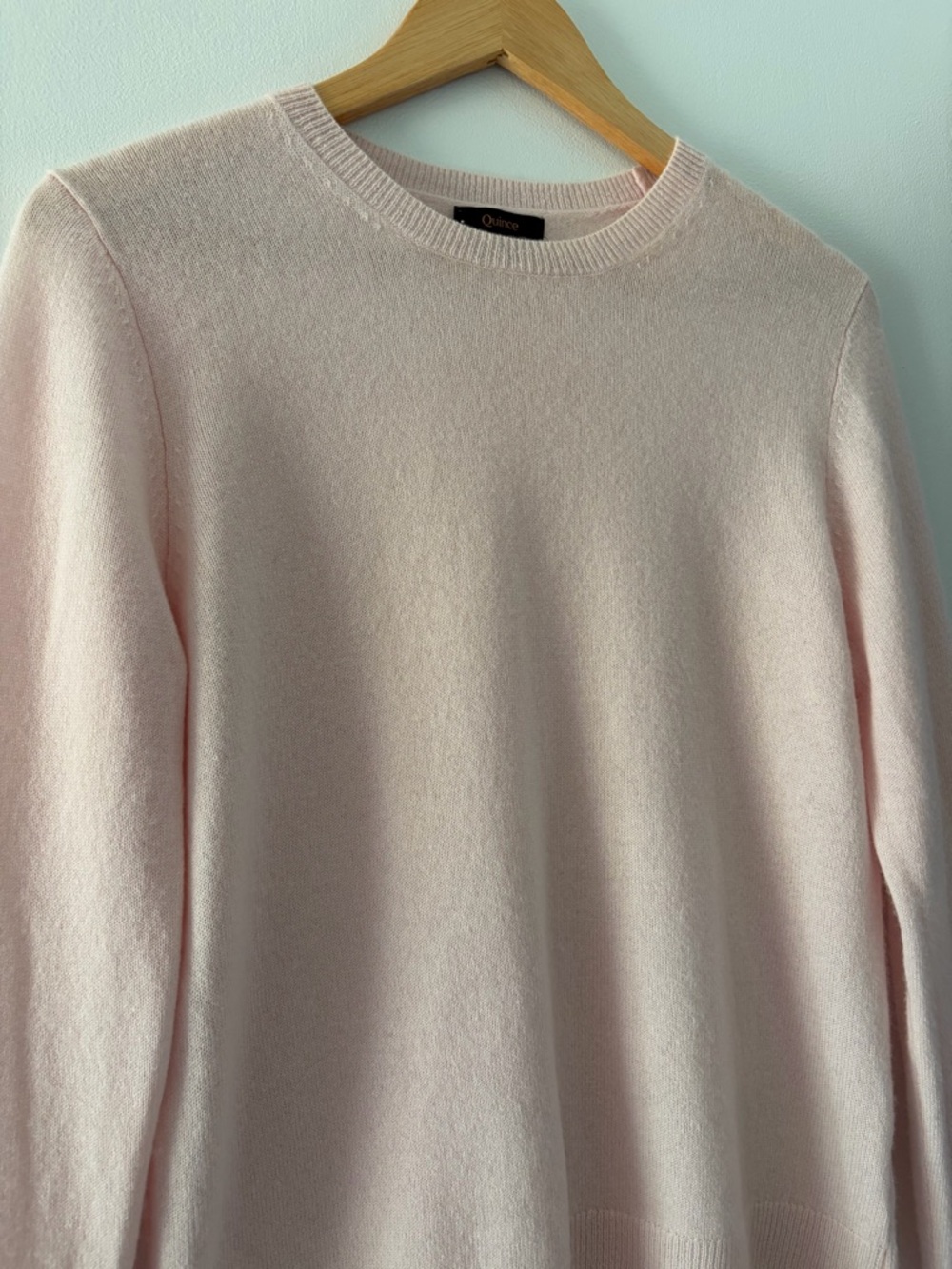 Quince Women's Crew Neck Sweater in Light Pink - Picture 6 of 10